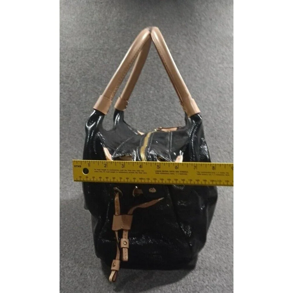 Kate Spade New York Crinkle Black Patent Leather Shoulder Bag Purse